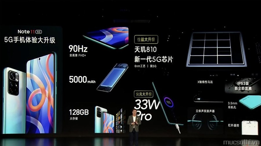 Mục sở thị tất tần tật về Xiaomi Redmi Note 11 phiên bản 5G giá rẻ mới ra lò - 09175.09195
