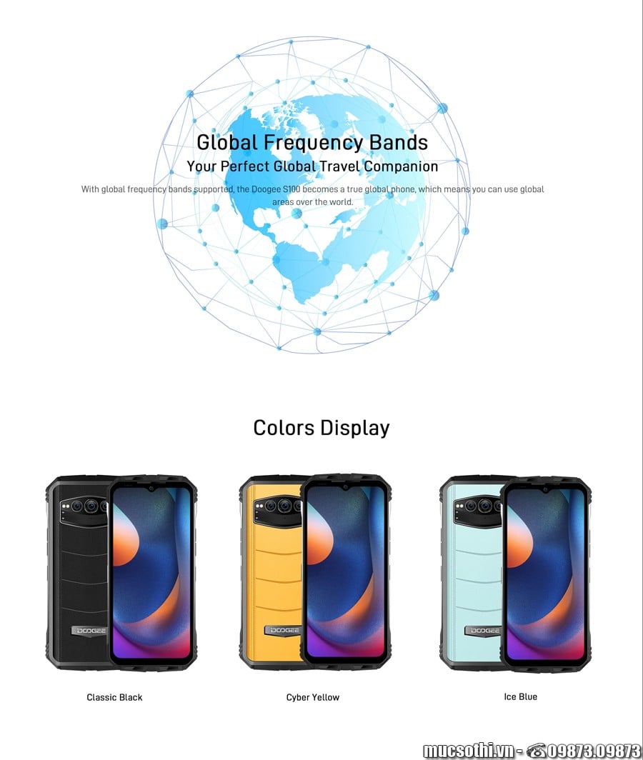 SmartphoneStore.vn - Bán lẻ giá sỉ, online giá tốt điện thoại Doogee S100 siêu bền pin khủng chính hãng - 09175.09195