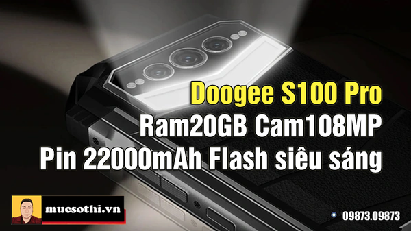 Bom Tấn Doogee S100 Pro smartphone siêu bền pin22000mAh chốt ngày ra mắt