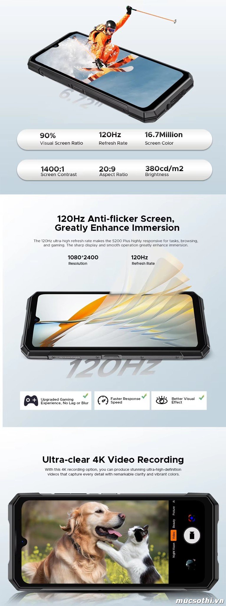 Smartphone Sờ To - Bán lẻ giá sỉ online giá tốt điện thoại Doogee S200Plus 5G chính hãng - 09175.09195