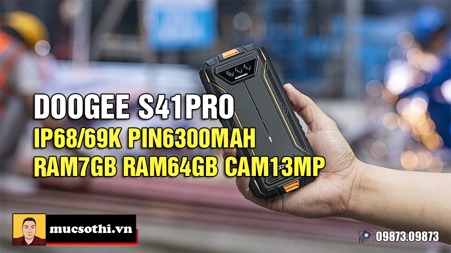 Doogee tung S41Pro siêu bền pin trâu Ram7GB giá rẻ nhắm đến người dùng phổ thông - 09175.09195