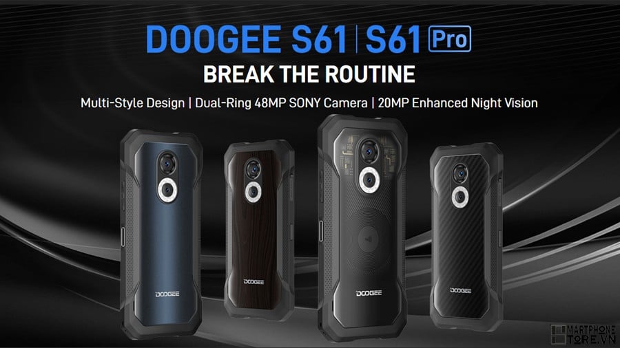 Smartphonestore.vn - Bán lẻ giá sỉ, online giá tốt smartphone siêu bền Doogee S61 | S61Pro camera hồng ngoại chính hãng - 09175.09195