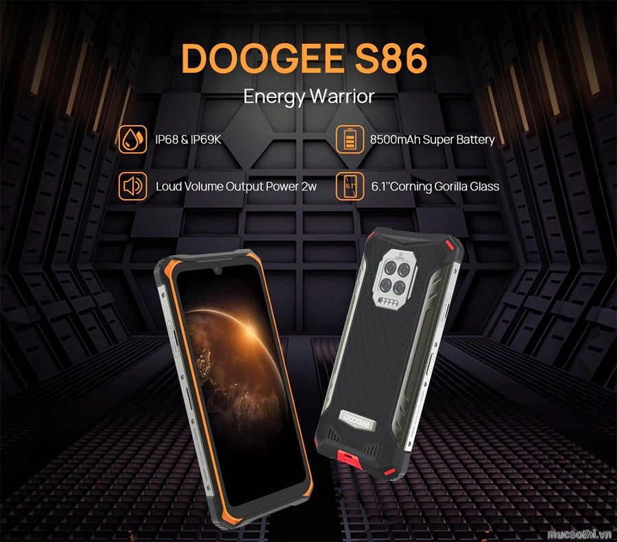 smartphonestore.vn - chuyên cung cấp smartphone siêu bền pin khủng Doogee S86 chính hãng - 09175.09195
