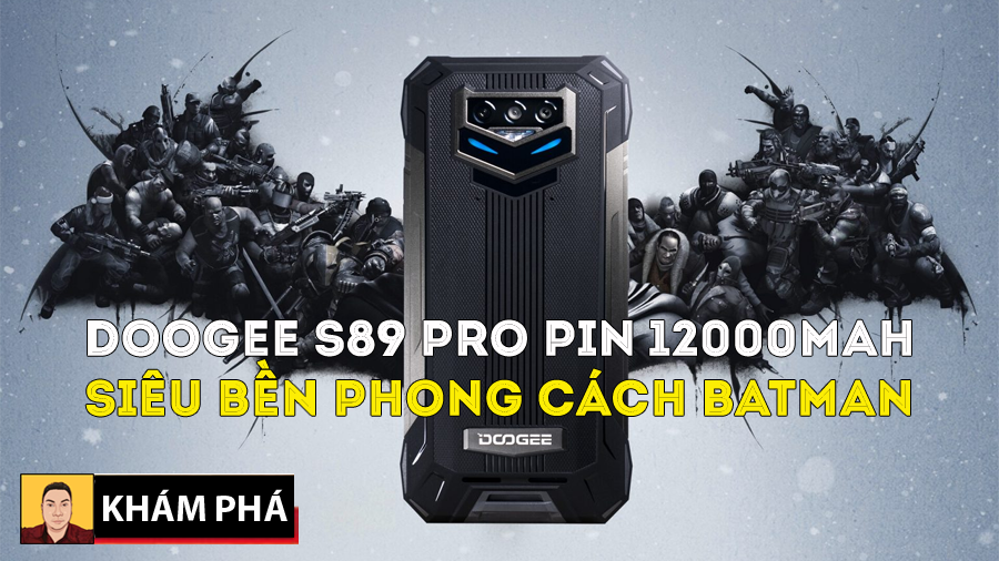 Hết S88 Plus IronMan thì mới Doogee tiết lộ sẽ ra S89 Pro phong cách BatMan pin 12000mAh - 09175.09195