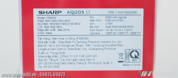 Mục sở thị khám phá Sharp Aquos S3 hàng khủng tại smartphonestore.vn - mucsothi.vn