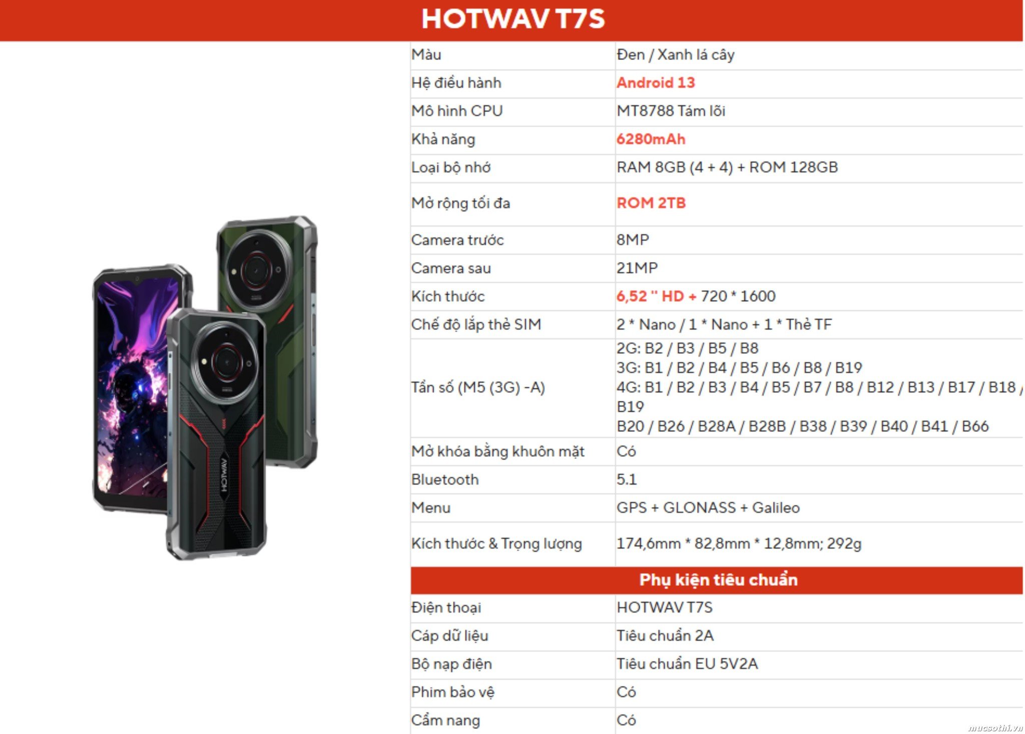 Smartphone Sờ To - Bán lẻ giá sỉ online giá tốt điện thoại Hotwav T7s chính hãng - 09175.09195