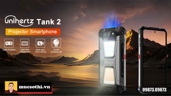 Unihertz Tank 2 - Smartphone siêu bền pin khủng kiêm máy chiếu Laser Projector quyền năng nhất hiện nay