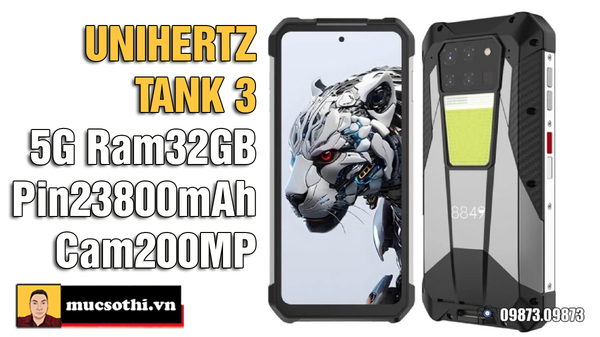 Tất tần tật về Tank 3 chiếc smartphone 5G siêu bền pin 23800mAh cực khủng mà Unihertz vừa trình làng