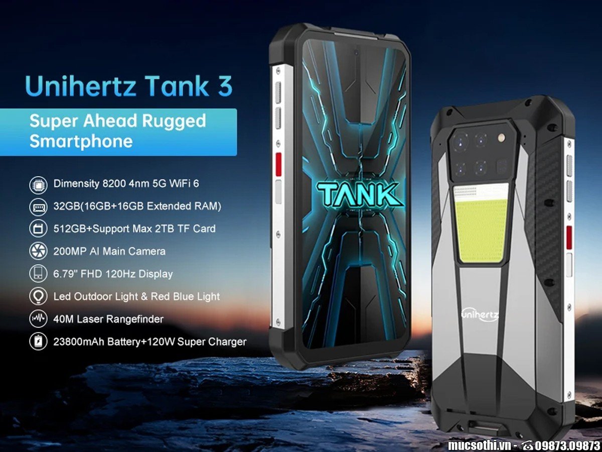 SmartphoneStore.vn - Bán lẻ giá sỉ online giá tốt điện thoại Unihertz Tank 3 chính hãng - 09175.09195