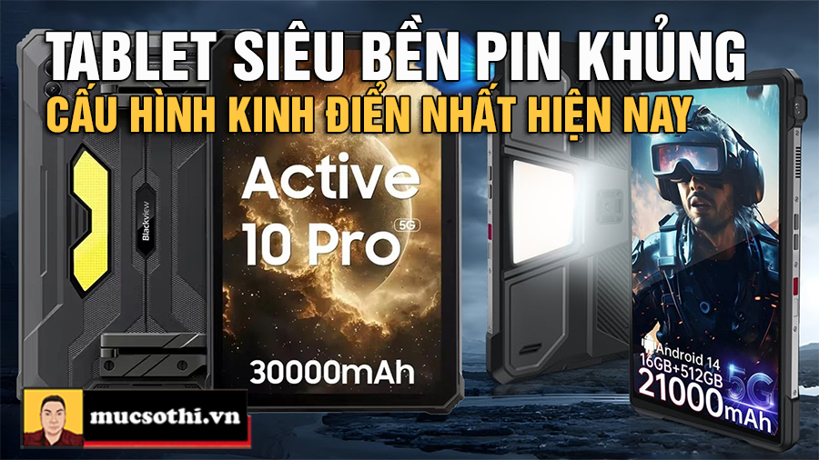 Bộ đôi máy tính bảng Blackview Active 10 Pro & Unihertz Tank Pad siêu bền pin khủng cấu hình mạnh kinh điển - mucsothi.com.vn