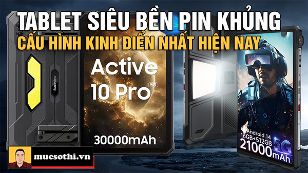Bộ đôi máy tính bảng Blackview Active 10 Pro & Unihertz Tank Pad siêu bền pin khủng cấu hình mạnh kinh điển - mucsothi.com.vn