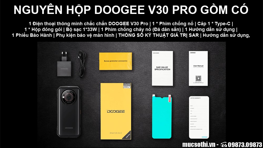 SmartphoneStore.vn - Bán lẻ giá sỉ online giá tốt điện thoại Doogee V30 Pro chính hãng - 09175.09195