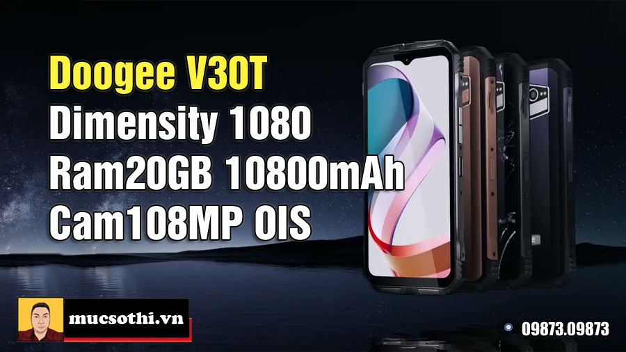 Chiến thần 5G siêu bền pin khủng Doogee V30T với Ram20GB xung trận - 09175.09195