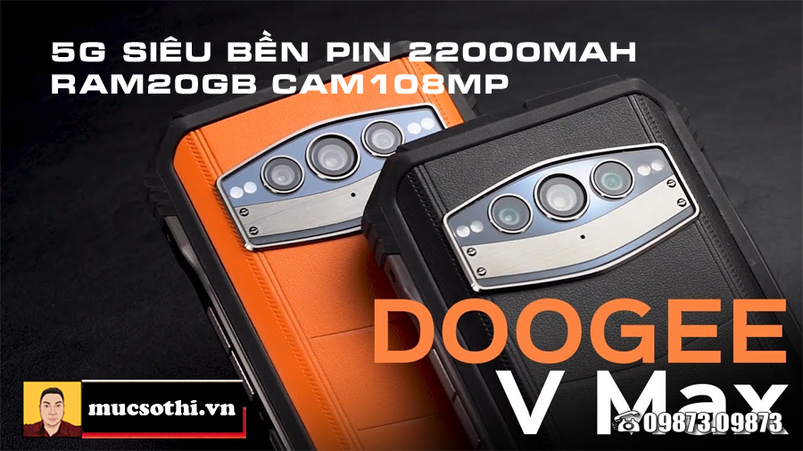 Mục sở thị tất tần tật Doogee Vmax smartphone 5G siêu bền pin22000mAh cấu hình khủng