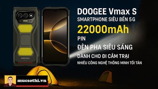 Doogee Vừa Trình Làng V Max S Siêu Phẩm Smartphone Bền Chắc Pin 22.000mAh Có Bộ Đèn Pha Cắm Trại Sáng Chói