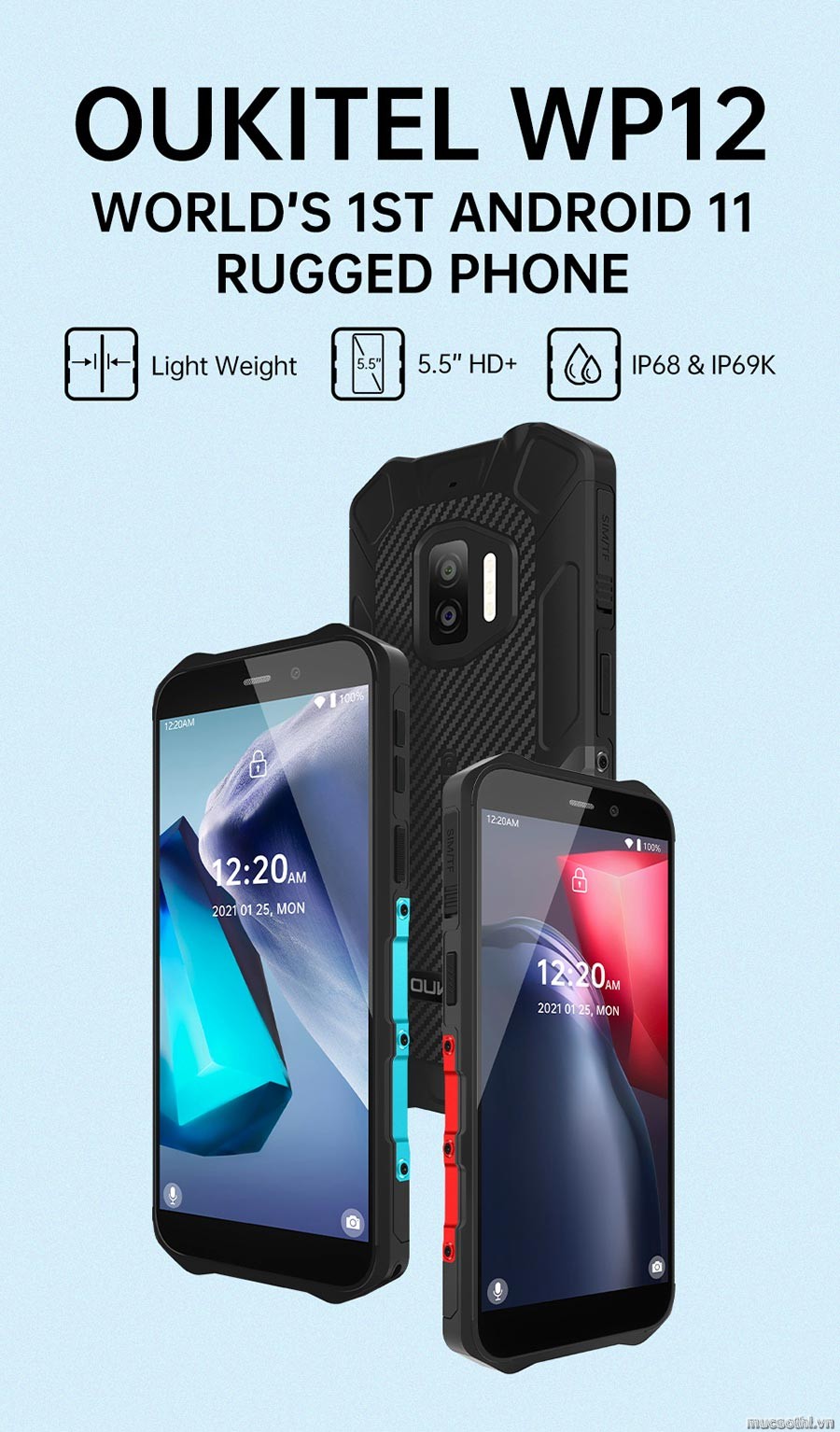 smartphonestore.vn - bán lẻ giá sỉ, online giá tốt smartphone siêu bền oukitel wp12 chính hãng - 09175.09195