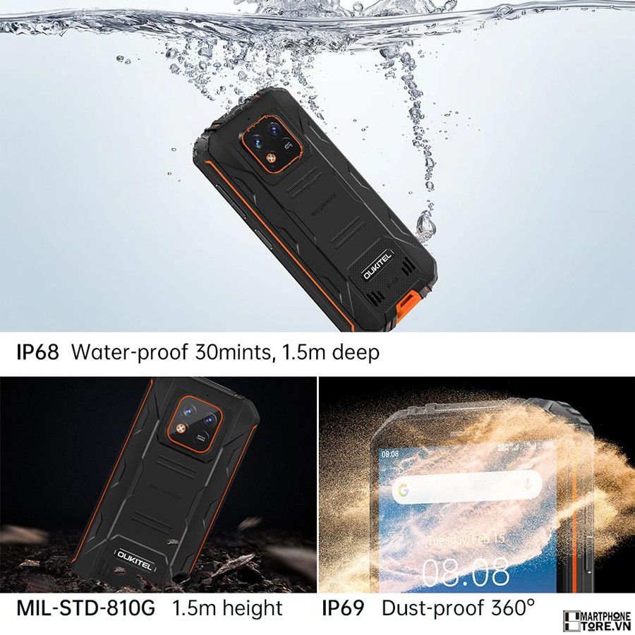 Smartphone siêu bền Oukitel WP18 pin khủng 12500mAh giá bao nhiêu mua ở đâu bán - 09873.09873