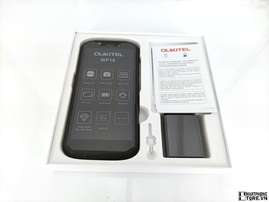 Hàng mới về trên tay mục sở thị ngay Oukitel WP18 smartphone siêu bền pin khủng 12500mAh cực chất - 09873.09873