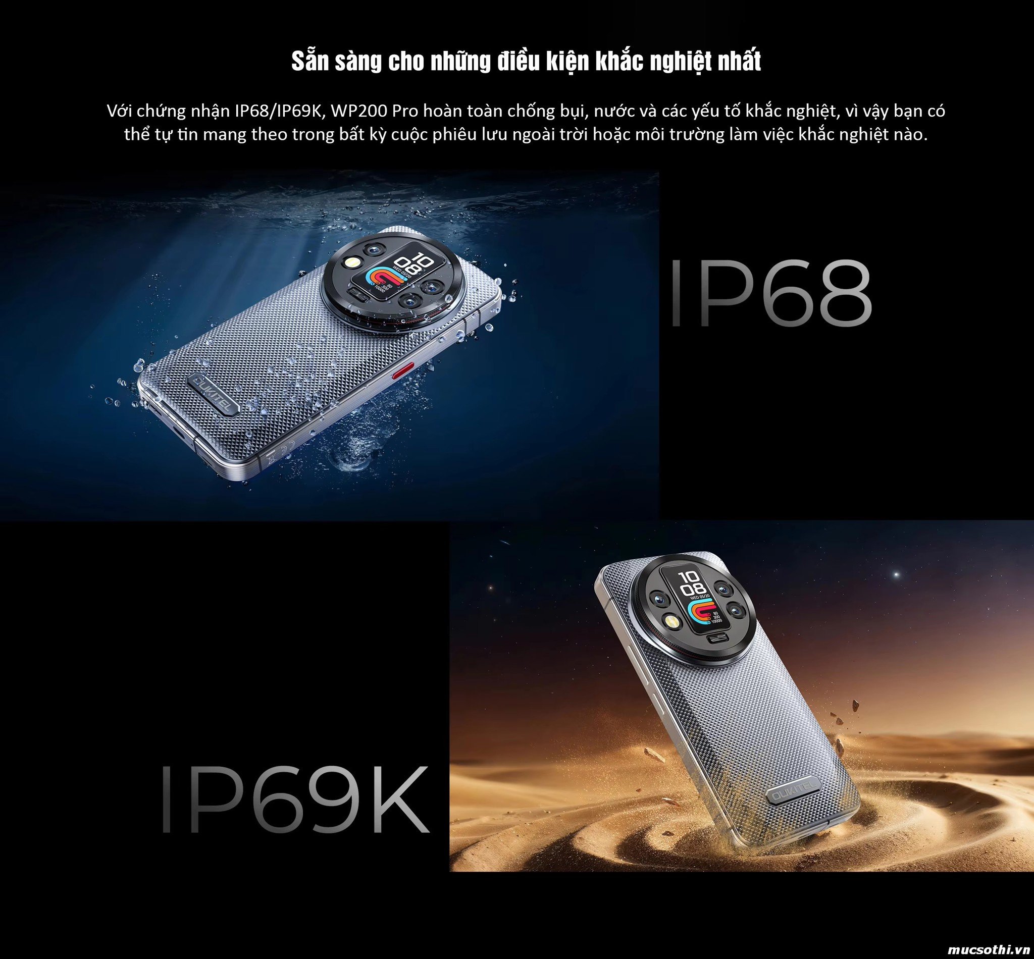 Smartphone Sờ To - Bán lẻ giá sỉ online giá tốt điện thoại Oukitel WP200Pro 5G chính hãng - 09175.09195