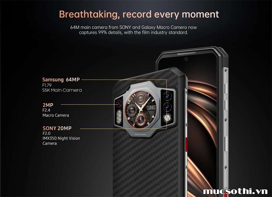 Smartphonestore.vn mở bán Oukitel WP21 siêu bền 2 màn hình pin 9800mAh Ram12GB - 09175.09195
