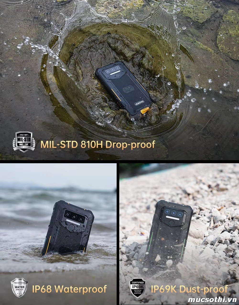 Smartphone Sờ To - Bán lẻ giá sỉ online giá tốt điện thoại Oukitel WP23 Plus chính hãng - 09175.09195