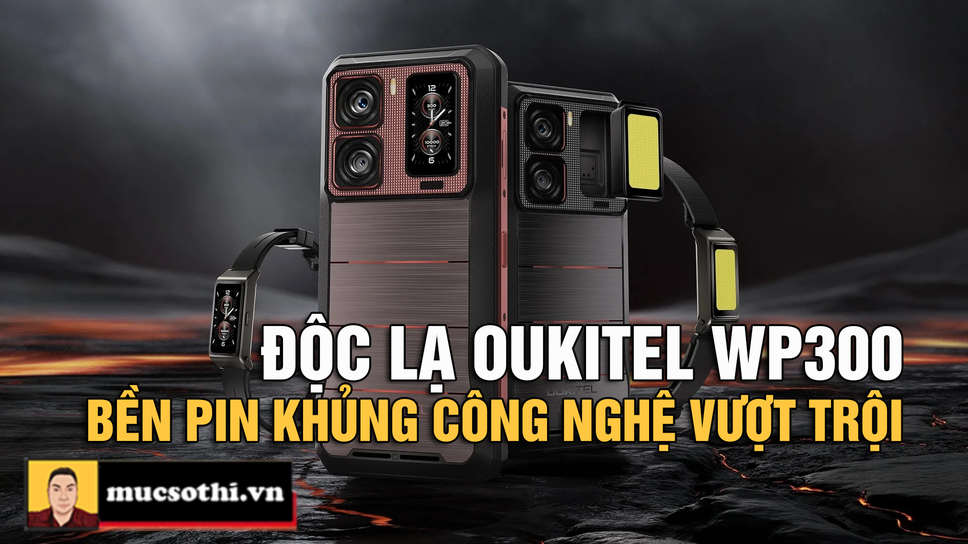 Oukitel trình làng WP300 - Smartphone Siêu Bền Pin Khủng 16.000mAh Với Thiết Kế Môđun Độc Đáo Chưa Từng Có
