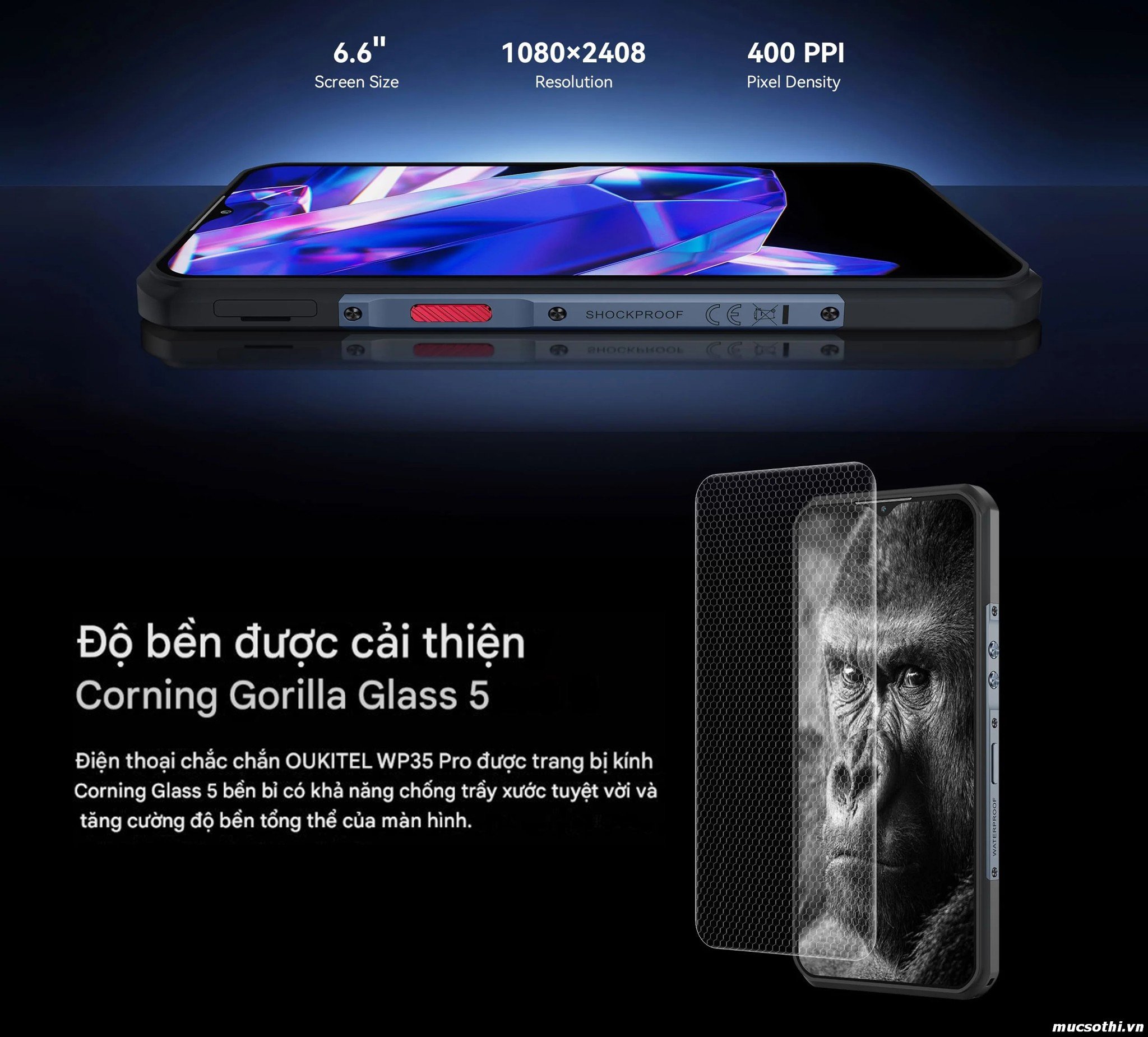 Smartphone Sờ To - Bán lẻ giá sỉ online giá tốt điện thoại Oukitel WP35Pro 5G chính hãng - 09175.09195