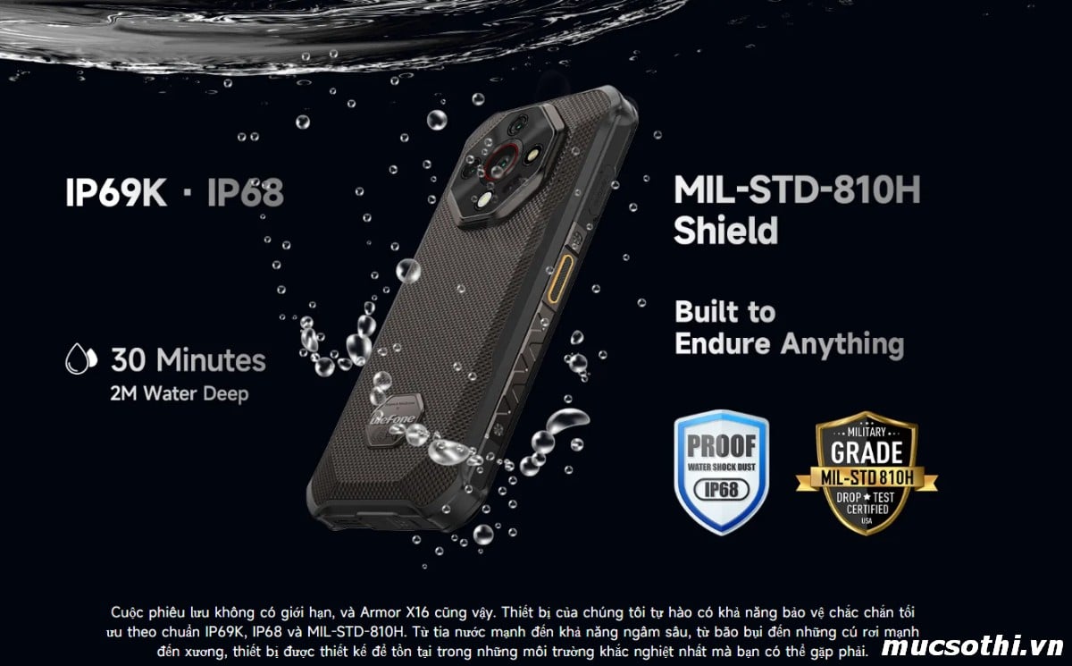 Smartphone Sờ To - Bán lẻ giá sỉ online giá tốt điện thoại Ulefone Armor X16 chính hãng - 09175.09195
