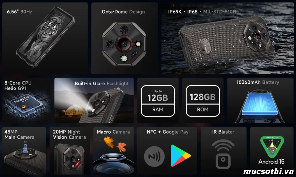Smartphone Sờ To - Bán lẻ giá sỉ online giá tốt điện thoại Ulefone Armor X16 chính hãng - 09175.09195