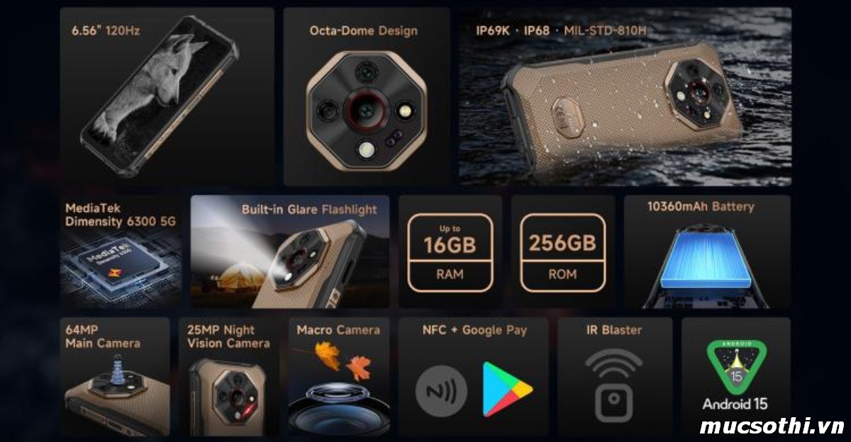 Smartphone Sờ To - Bán lẻ giá sỉ online giá tốt điện thoại Ulefone Armor X16Pro 5G chính hãng - 09175.09195