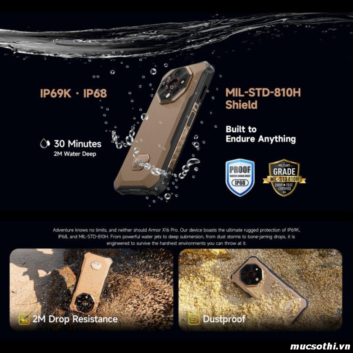 Smartphone Sờ To - Bán lẻ giá sỉ online giá tốt điện thoại Ulefone Armor X16Pro 5G chính hãng - 09175.09195