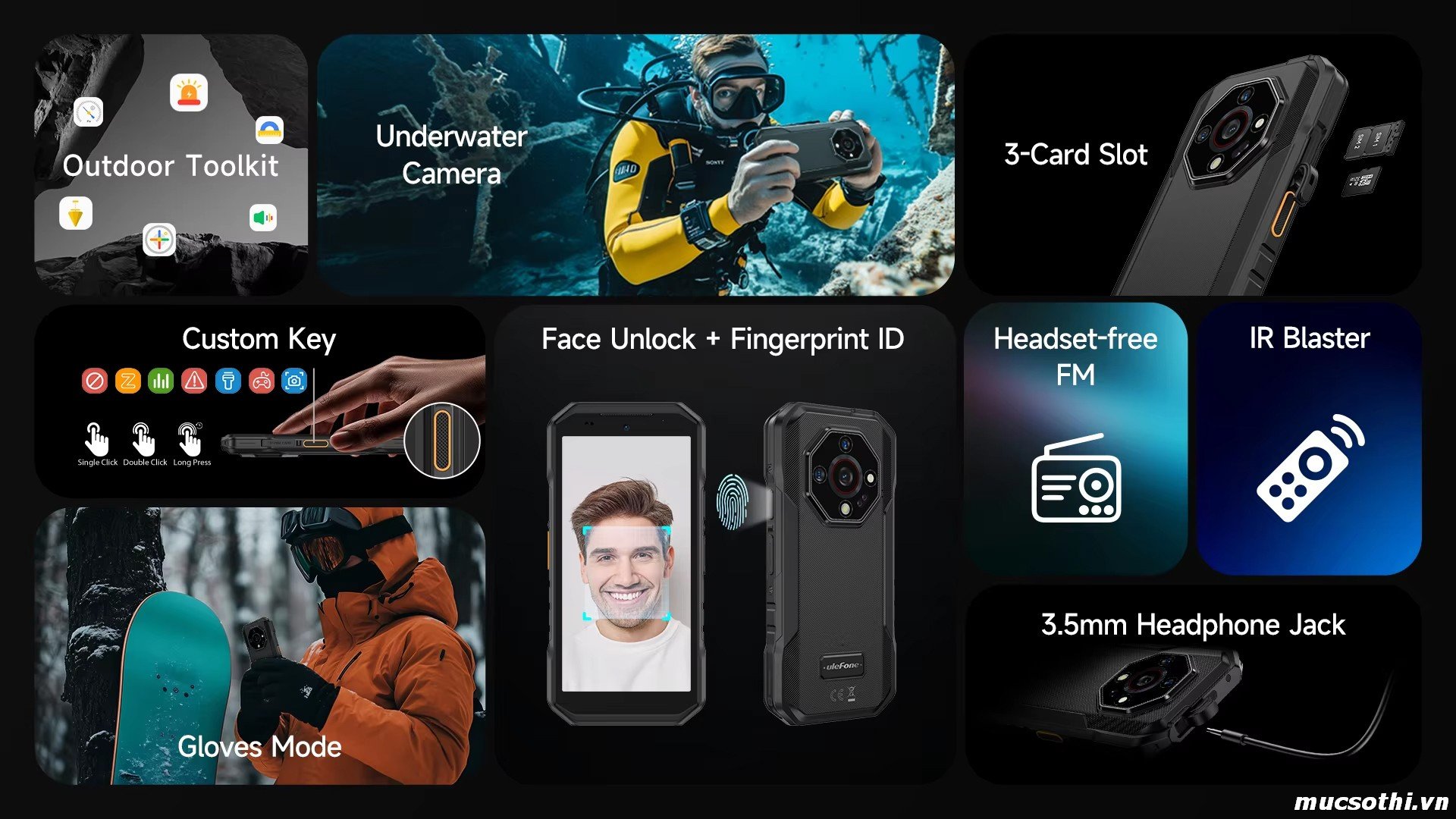 Smartphone Sờ To - Bán lẻ giá sỉ online giá tốt điện thoại Ulefone Armor X32 chính hãng - 09175.09195