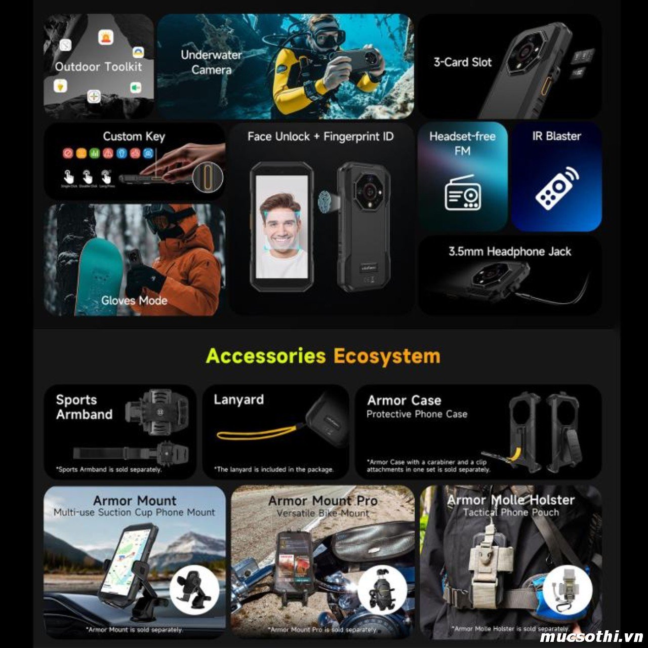 Smartphone Sờ To - Bán lẻ giá sỉ online giá tốt điện thoại Ulefone Armor X32Pro 5G chính hãng - 09175.09195