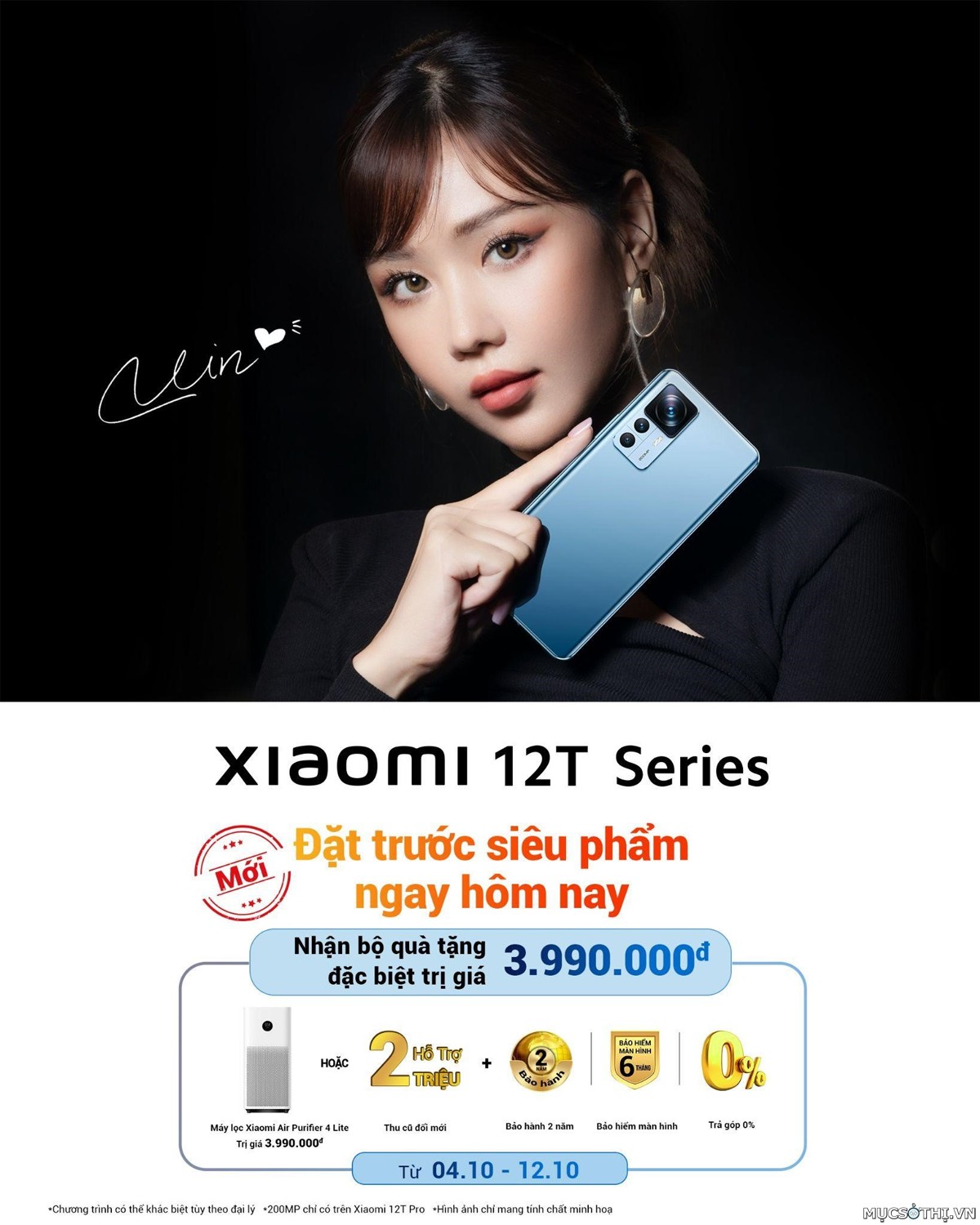 Xiaomi trình làng bộ siêu phẩm camera phone kiến tạo siêu khoảnh khắc 12T Series 5G 200MP - 09873.09873