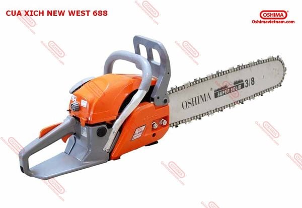 Máy cưa xích new west 688 dễ dàng sử dụng