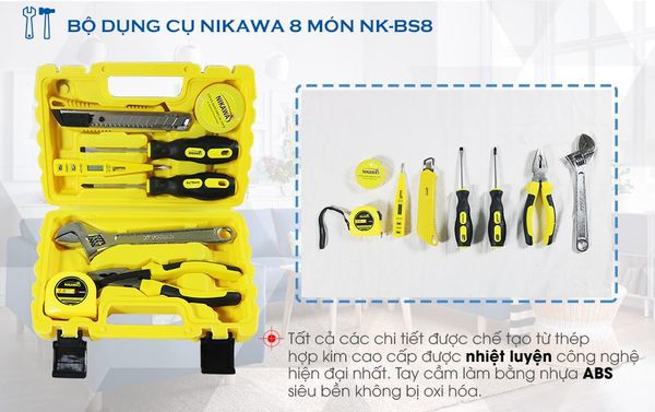 nikawa bộ dụng 8 món