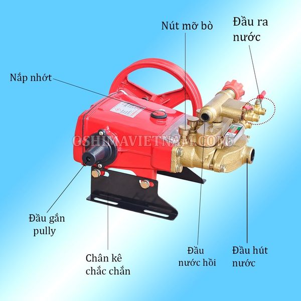 Cấu tạo chi tiết của đầu phun xịt Mitsukaisho HS 28 A (1 HP)