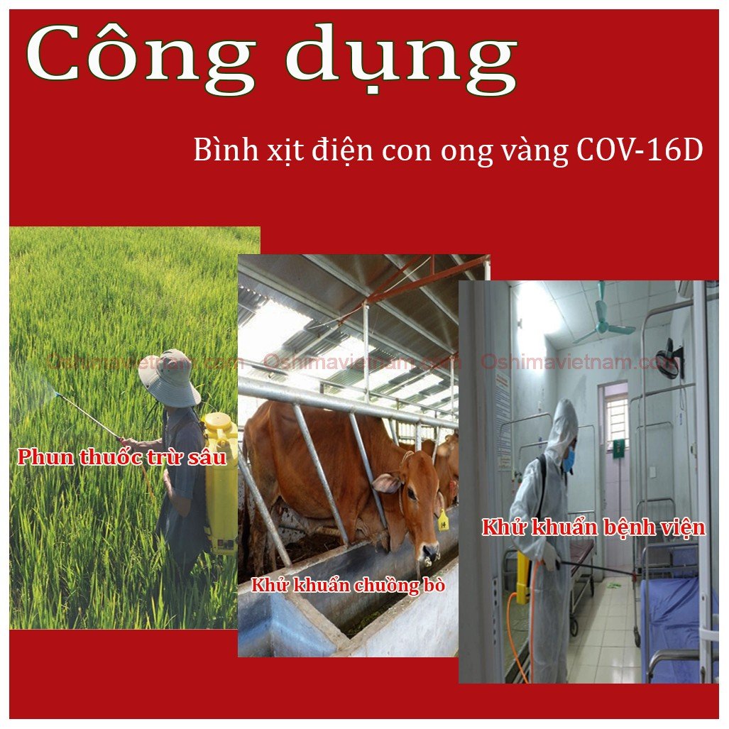 Công dụng đa dạng của bình xịt điện con ong vàng COV 16D