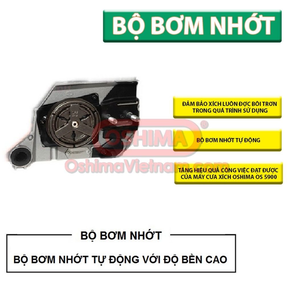 Bộ bơm nhớt máy cưa xích Oshima Os 5900