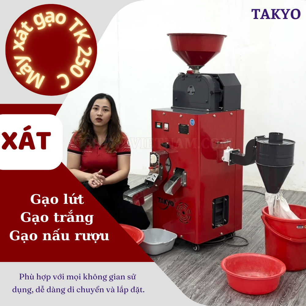 Máy xay xát gạo Takyo TK 250 C chính hãng