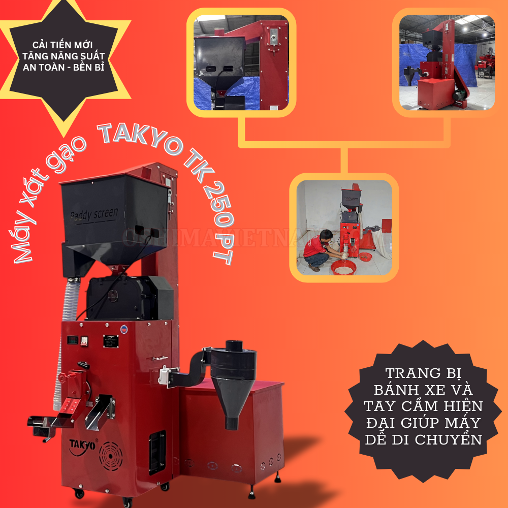 Máy xay xát gạo Takyo TK 250 PT chính hãng