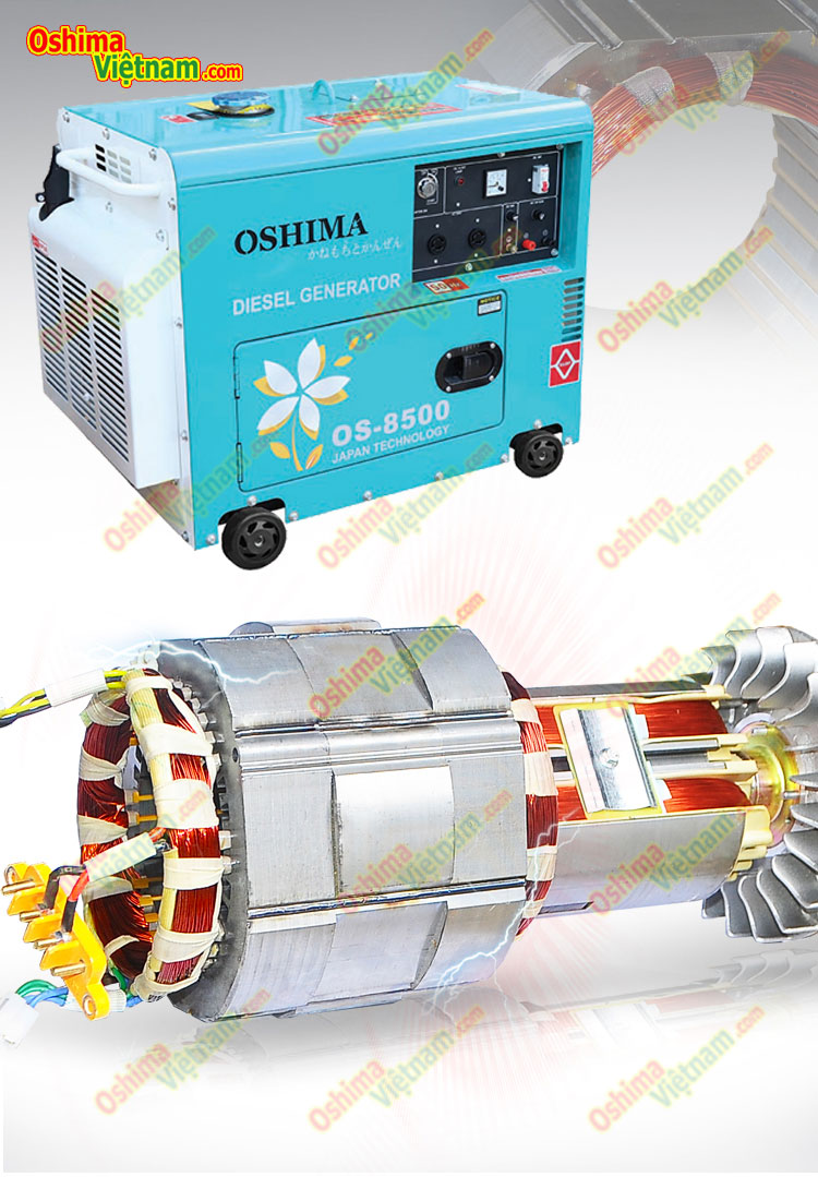 Motor phát điện của máy Oshima OS 8500
