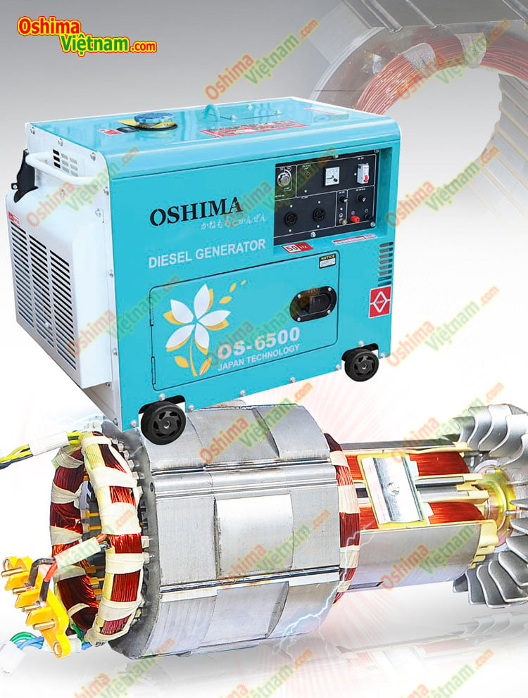Motor phát điện của máy Oshima OS 6500