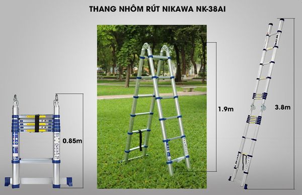 Thang nhôm rút đôi NK-38AI