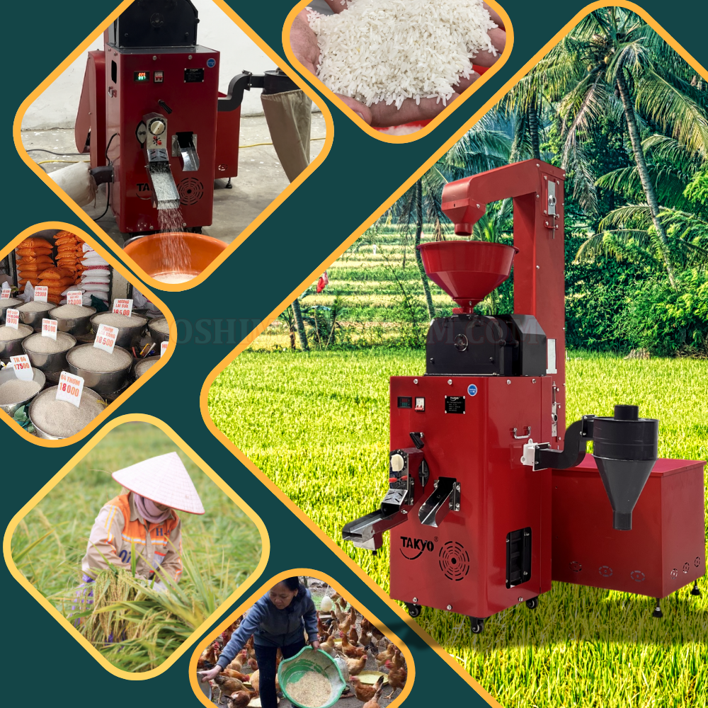 Ứng dụng của máy xát gạo gia đình Takyo TK 250 CT
