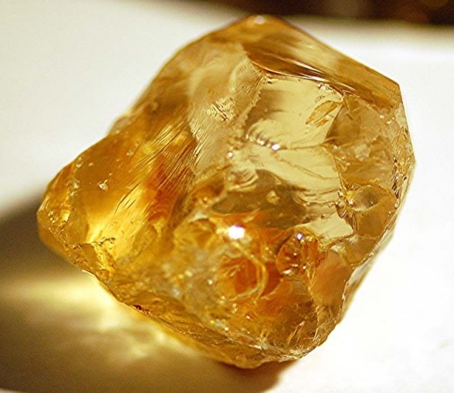 Đá thach anh vàng thô citrine