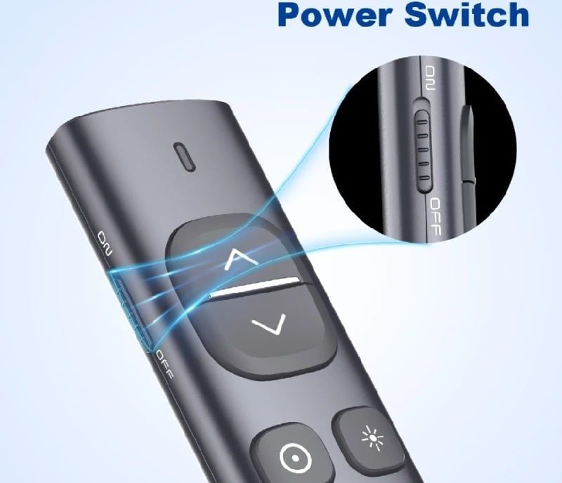 Bút trình chiếu kỹ thuật số spotlight dùng cho tivi màn hình led NORWII N96S-G laser màu xanh