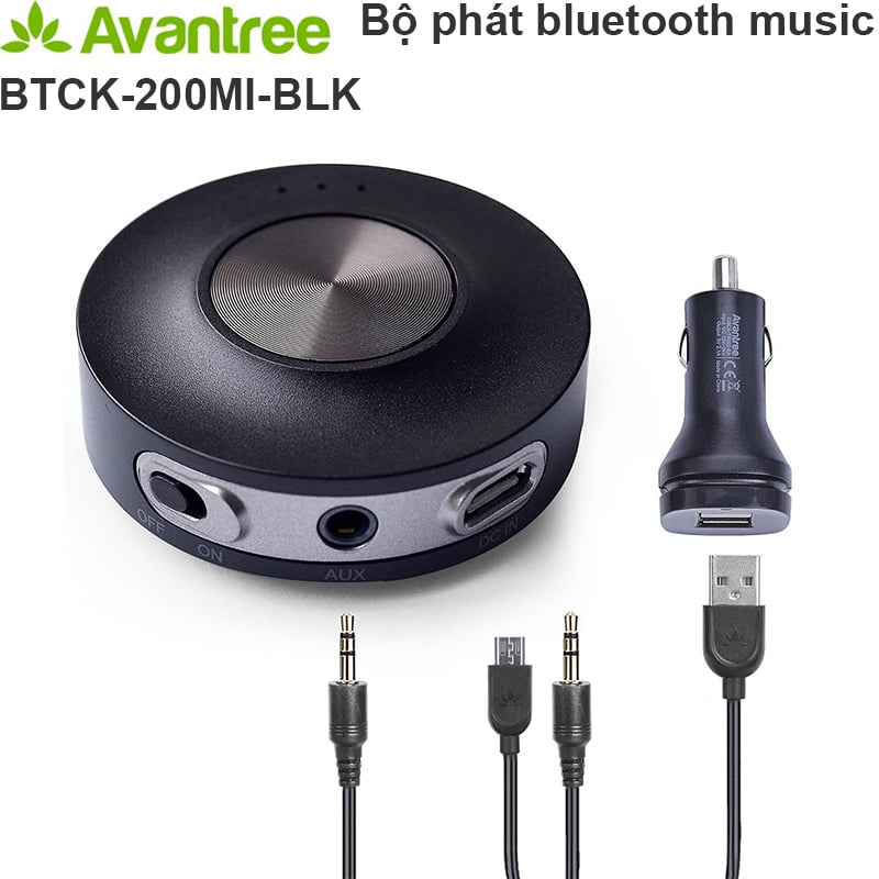 bluetooth receiver music avantree btck-200mi-blk