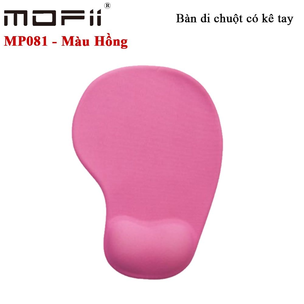 Tấm lót chuột có kê tay màu hồng màu đen chính hãng Mofii MP081