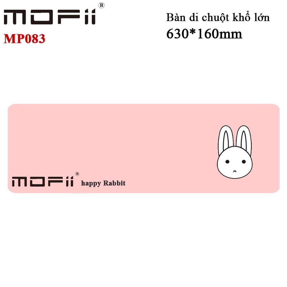 Tấm lót chuột khổ to mofii MP083 hình thỏ dễ thương màu hồng và màu trà sữa